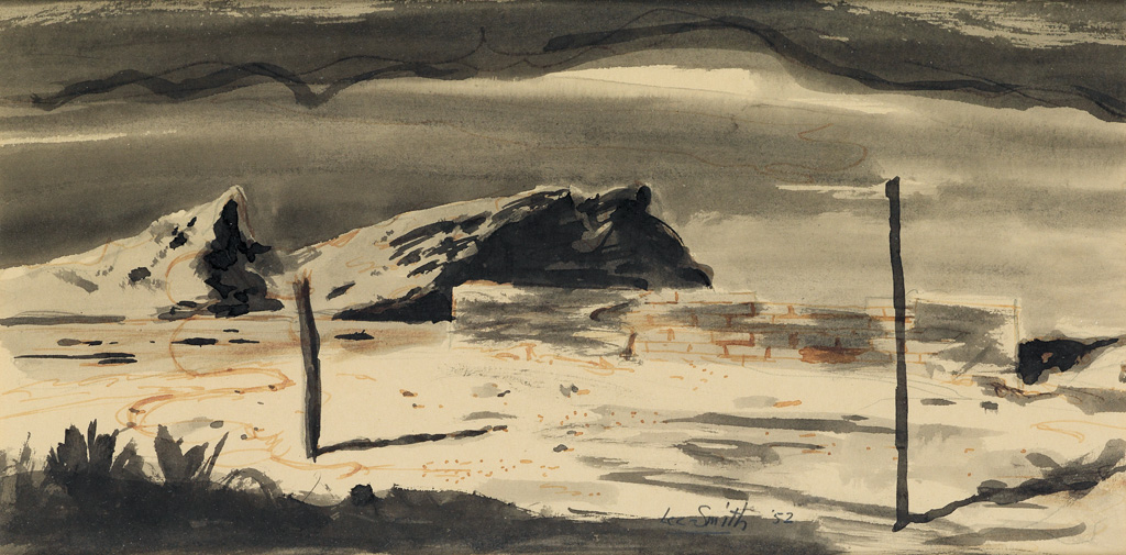 HUGHIE LEE-SMITH (1915 - 1999) Untitled (Desolate Landscape).
